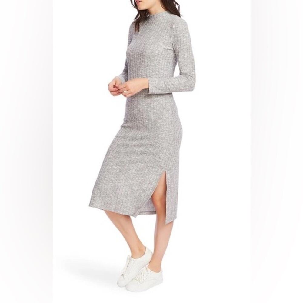 Court & Rowe Knit Rib Long Sleeve NWT Midi Dress